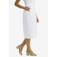 thumbnail image 2 of Jessica London Women's Plus Size Linen Sailor Skirt, 2 of 2