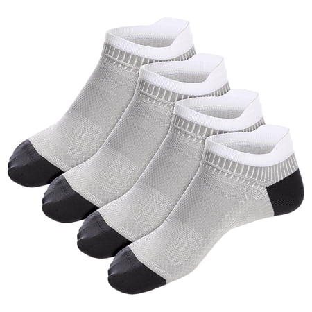 Cleocotton  Compression Socks for Men and Women | Ankle Low Cut Compression Running Socks | (4/8 pack) Made in Egypt