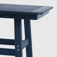 thumbnail image 6 of WestinTrends Malibu 5-Piece HDPE Outdoor Patio Dining Bar Bistro Table Set with Counter High Bar Stool, Navy Blue, 6 of 10