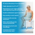 thumbnail image 2 of Asiento de baño y silla de ducha Carex Universal con soporte universal de 400 libras, 2 of 9