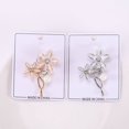 thumbnail image 4 of Fasijew Women Flower Brooch Cardigans Brooch Flower Brooch Shiny Lightweight Exquisite Clothes Decoration Sweater Coat Collar Decor Clothes Pin, 4 of 7