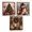 3PCS MIX, variant on 3D Christmas Fabric Poke Art Kit - Handmade Christmas Craft Kits for Adults - DIY Fabric Art Kit with Pre-Cut Squares, Christmas Decor for Vintage Holiday Decoration