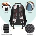 thumbnail image 4 of Uorisanigo 17 inch Baseball Pattern Backpack Schoolbags for Kids Lightweight Boys Girls Backpack Sports Casual Daypack with Adjustable Padded Straps for Elementary Kindergarten, 4 of 7