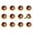 Yellow/Brown/Red/Silver, variant on Knob-It 12-Piece Vintage Cabinet Drawer Knobs Hand Painted Bohemian Style 21"