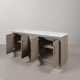 thumbnail image 5 of Water Creation 72" Wood Double Bathroom Vanity in Gray Oak/Gold, 5 of 12