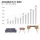 thumbnail image 4 of Patas de muebles de madera Rectas Sailing 5 pulgadas 4 Piezas, 4 of 5