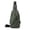 Green, variant on CZSCPDAW Men's PU Leather Crossbody Sling Bag with USB Port and Adjustable Crossbody Strap for Travel Hiking and Commuting