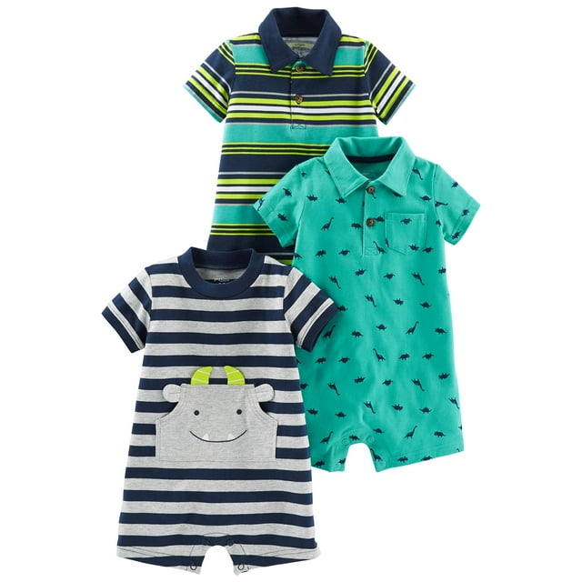 Romper Simple Joys by Carter's, paquete de 3 bebés de 24 meses