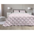 thumbnail image 1 of Floral Comforter & Sham Bedding Set, Spring Pattern of Ranunculus Flowers Wedding Party, 3 pcs Duvet Set Microfiber Filling Quilt, 5 Sizes, Pale Pink Dried Rose, by Ambesonne, 1 of 4
