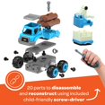 thumbnail image 2 of Play Forward Camión Rc Build N Drive 3 en 1 - Kit de construcción de juguetes desmontables para niños - Juego de vástago de 20 piezas Juguetes de construcción de automóviles para niños de 3 a 6 años -, 2 of 5