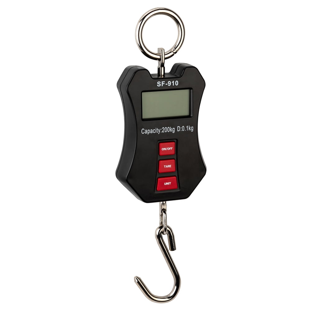 Kepooman Hanging Crane Scale, Portable Aluminum Casing Mini Digital Crane Scale, LCD Display Digital Hanging Scales for Home Farm Market Fishing Hunting - Black Kepooman Hanging Crane Scale, Portable Aluminum Casing Mini Digital Crane Scale, LCD Display Digital Hanging Scales for Home Farm Market Fishing Hunting - Black