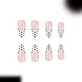 thumbnail image 4 of Uñas Postizas YUEJIMEIGUI con Punta Francesa de Lunares 24 Piezas, 4 of 7