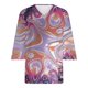 thumbnail image 3 of Fiudx Tops para Mujer Camiseta Holgada Informal de Manga Media Estampada a La Moda para Mujer con Cuello En V, 3 of 4