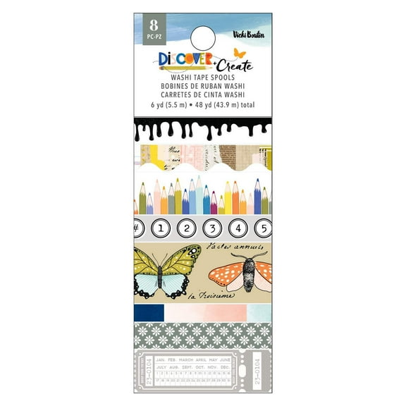 Vicki Boutin Discover   Create Washi Tape-8/Pkg