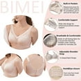 thumbnail image 6 of BIMEI Women Everyday Bra for Mastectomy Silicone Breast Inserts 2424,Beige,38B, 6 of 7