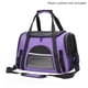 thumbnail image 1 of Bolsa transportadora para gatos plegable y lavable, color morado (44*28*25CM) para gato, gatito, cachorro, conejo, mascota, certificación de aviación, 1 of 5