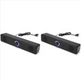 thumbnail image 1 of 2X Barra de Sonido para PC con Cable y Altavoz Alimentado por USB para TV, PC, Portátil, Juegos, de Audio para Cine en Casa, 1 of 5