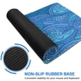 thumbnail image 6 of Purple Flower-shaped Ocean Waves&nbsp;mouse Padswaterproofno Slip&nbsp;Line Series for Office Home Work Gaminggaming Mouse PadRubber Base Mousepad with Stitched Edges 31.5x11.8inches, 6 of 7
