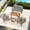 Gray, variant on 4 Piece Patio Furniture Set for 4, Metal Patio Conversation Set with Coffee Table, All-Weather Outdoor Furniture for Porch, Balcony and Sunroom, Gray/Black