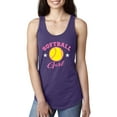 thumbnail image 1 of MmF - Women's Racerback Tank Top, up to Women Size 2XL - Softball Girl, 1 of 5