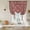 Reddish Brown, variant on Blue Boho Tie Up Curtains for Windows, Adjustable Balloon Window Shades, Vintage Ethnic Tribe Abstract Art Floral Kitchen Window Treatments Farmhouse Short Curtains with Rod Pocket 42"x45"