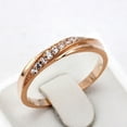 thumbnail image 5 of KDSJSXW Gold Ring Silver Rose Gold Promise Rings Delicate Design Diamond Fashion Ring Light Luxury High Grade Ring Rose Gold Rings for Women Gold Plated Rings for Women Gold Ring(Rose Gold,7), 5 of 5