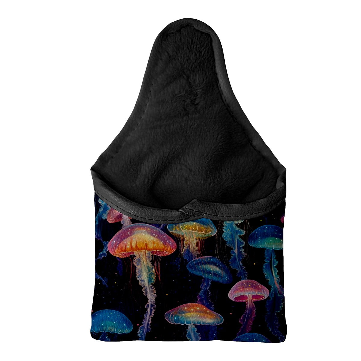 Golf Mallet Putter Cover Premium Leather Golf Putter Head Cover with Magnetic Closure, Golf Cover for Men and Women Sea Jellyfish