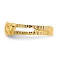 thumbnail image 3 of 14K Yellow Gold Hearts & X Toe Ring, 3 of 4