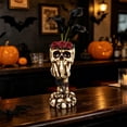thumbnail image 5 of Halloween Skull Vase Resin Skeleton Hand Flower Vase, Gothic Skull Planter for Halloween Decor, Spooky Tabletop Centerpiece for Home, Office, Party Decorations, 5 of 5
