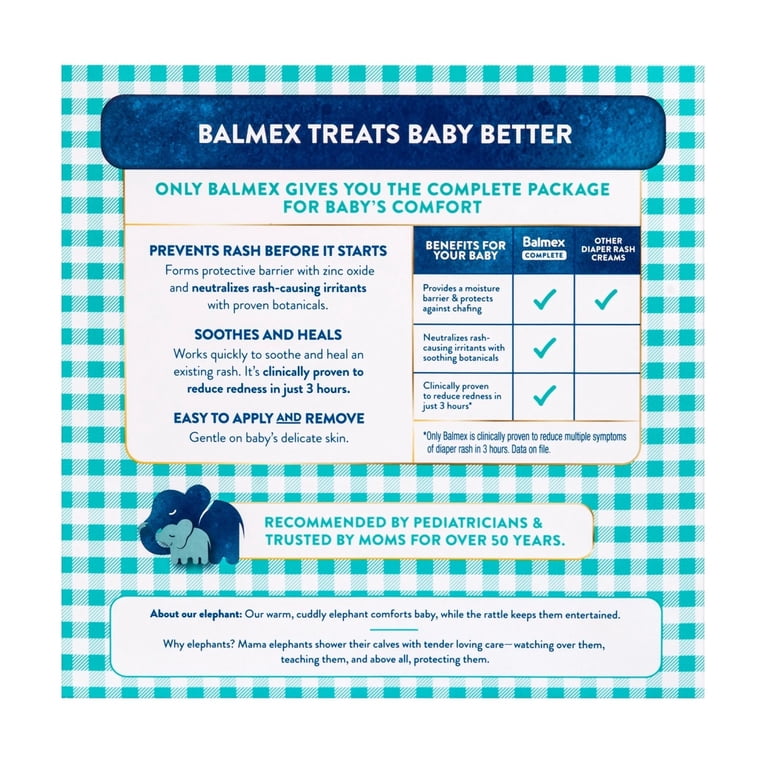 Balmex Happy Baby Gift Set with Rattle and Complete Protection