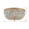 thumbnail image 3 of Crystorama 712-OB-GT-MWP Richmond Flush Mounts 12in Olde Brass Cast Brass, 3 of 6