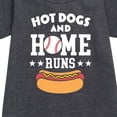 thumbnail image 2 of Instant Message - Hot Dogs And Home Runs - Girls Ss Fleece Dress, 2 of 5