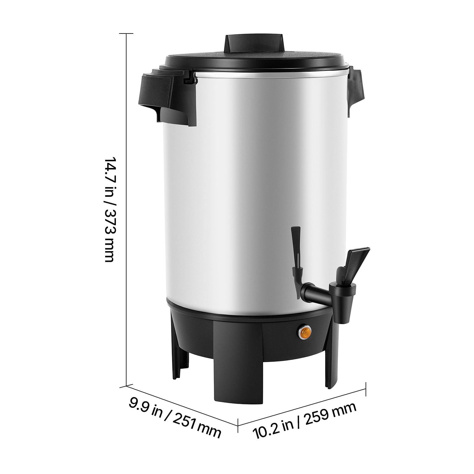 Commercial Coffee Urn 4.5L/152oz 30 Cups 1090W Quick Brew with Reusable Filter Drip-Free Spout for Restaurant Office Banquet