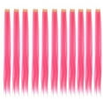 thumbnail image 6 of LELINTA 11PCS Straight Colored Clip in Hair Extensions Party Highlight Multiple Colors Hairpieces, 6 of 7