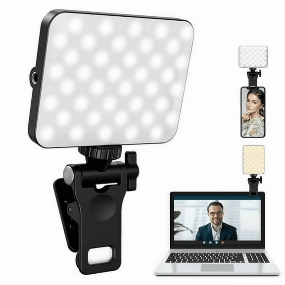 Phone Live Stream Light Clamp, Ring Light, Professional Beauty Lighting, Essential for Video Live Streaming, Compatible with All Phones.