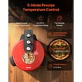 thumbnail image 4 of VEVOR Pizza Oven, 14 in Electric Pizza Maker, 1600W Electric Pizzas Cooker with Cordierite Stone, 5-Mode Temperature Control, Viewing Window for Precise Cooking, Heats up to 698 ˚F, 4 of 9