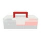 thumbnail image 1 of Caja de señuelos de pesca, almacenamiento de cebos, caja de accesorios de pesca de 2 capas rojo, 1 of 9