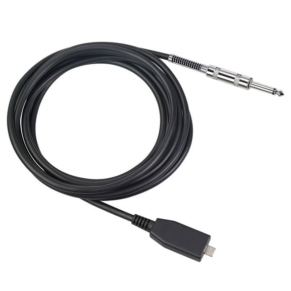 Type-C to 1/4" Guitar Recording Cable - 48kHz/16-Bit USB-C Audio Interface Cable for PC/Mac (Plug & Play, No Drivers, 10ft) as show