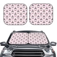 thumbnail image 2 of Xecao Cute Cupcake for Foldable Car Sun Shades (2-Pack) offer sun protection with an easy-fold design for convenient windshield shading., 2 of 7