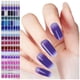 thumbnail image 4 of Pegatinas de color de uñas Tiras de calcomanía de uñas Gradiente Esmalte Autoadhesivo Glitter Hojas 14 Sticker Full, 4 of 7
