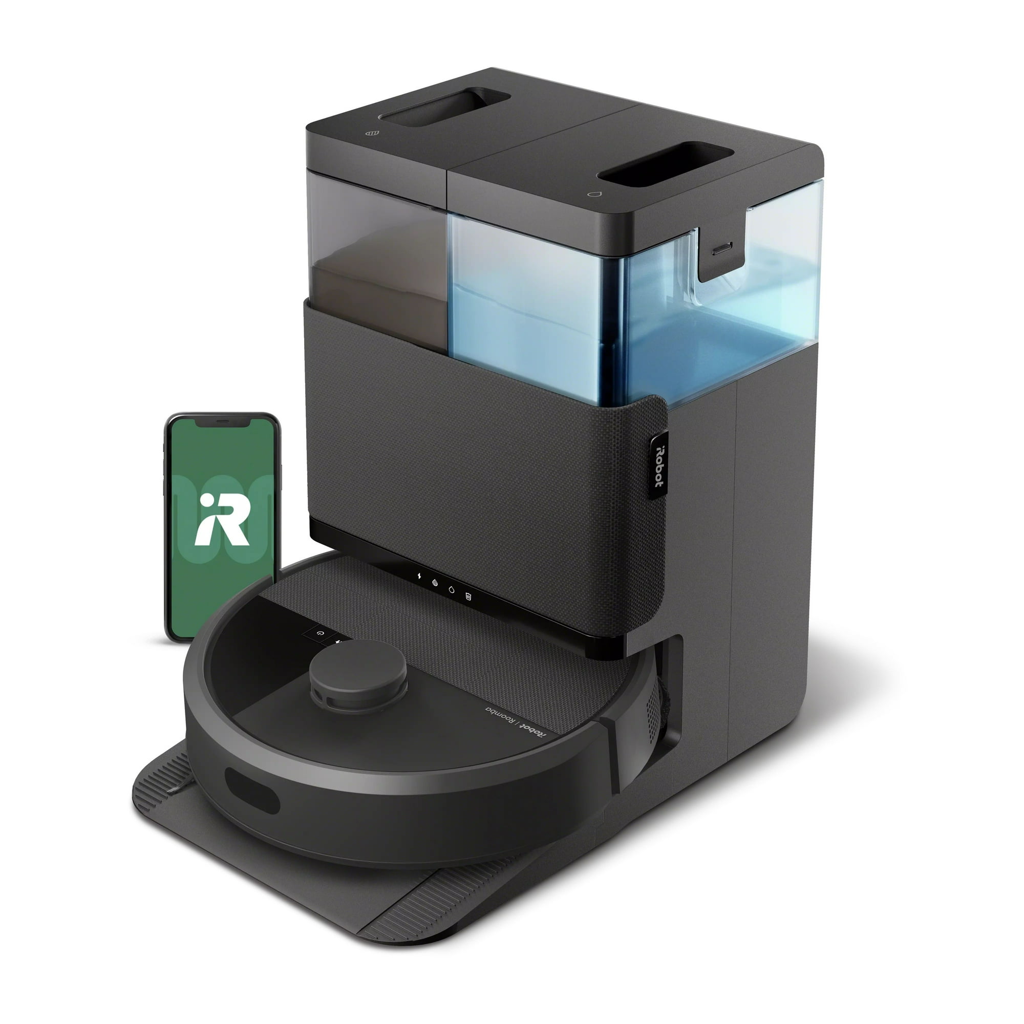 iRobot Roomba Plus 505 Combo Robot Vacuum and Mop & AutoWash Dock - Extending Spinning Mop Pads, Self-Empties, Pad Washing & Heated Drying, Self-cleaning, Recognizes & Avoids Obstacles, LiDAR