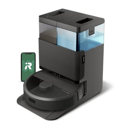 iRobot Roomba Plus 505 Combo Robot Vacuum and Mop & AutoWash Dock - Extending Spinning Mop Pads, Self-Empties, Pad Washing & Heated Drying, Self-cleaning, Recognizes & Avoids Obstacles, LiDAR