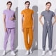 thumbnail image 3 of Bata quirúrgica de alta gama, ropa de lavado para quirófano dental, ropa elástica para cepillos de manos para mujeres, conjunto de ropa de trabajo bucal para médicos y enfermeras, 3 of 6