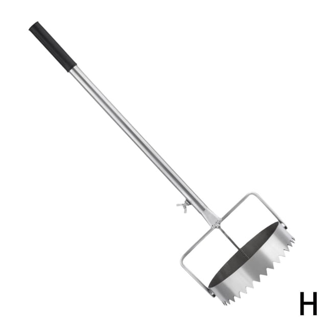 ZHOSXRC Bulb Planter Sod Remover Multipurpose,Mulch Film Hole Puncher -Adjustable Bulb Planter&Sod Remover Tool with Retractable Handle for Greenhouse Planting, Lawn Care and Garden Work