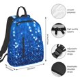 thumbnail image 2 of Disketp A Blue Glitter Mochila Ligera e Impermeable, Mochila de Día Resistente para Viajes, Senderismo y Uso Diario para Hombre y Mujer, 2 of 7