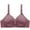 Purple, variant on Penkiiy Women Bras Woman's Embroidered Glossy Comfortable Breathable Bra Underwear No Rims Khaki Bras