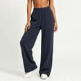 thumbnail image 2 of PNTUTB Women's Activewear Pants Stylish Solid-Color Versatile Pants Casual Stretchy High-Waisted Loose Comfortable Wide-Leg Pants with Pockets, 2 of 7