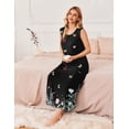 thumbnail image 4 of Ekouaer Nightgowns for Women Sleeveless Sleepshirt Long Print House Dress Tank Nightshirt Maxi Casual Dress with Pockets, 4 of 6