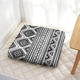 thumbnail image 3 of Oversized Square Floor Cushion - Extra Thick & Supportive Meditation Pillow for Adults, Fluffy PP Cotton Filling, 9-Point Tufted Zabuton Mat, Skin-Friendly Fabric for Yoga & Lounge (Boho Decor), 3 of 7
