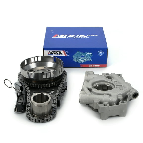 MOCA AUTOPARTS Timing Chain Kit with Oil Pump Fit for 2005-2010 Chrysler 300 6.1L & 2006-2010 Dodge Charger 6.1L